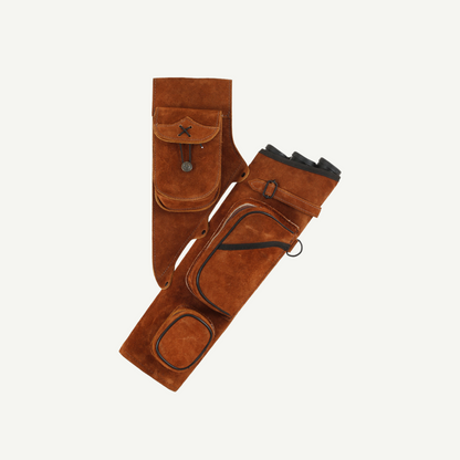 Seitenköcher Tube RH honigbraun