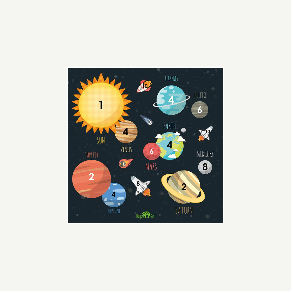 Zielscheibenauflage Kinder Planeten