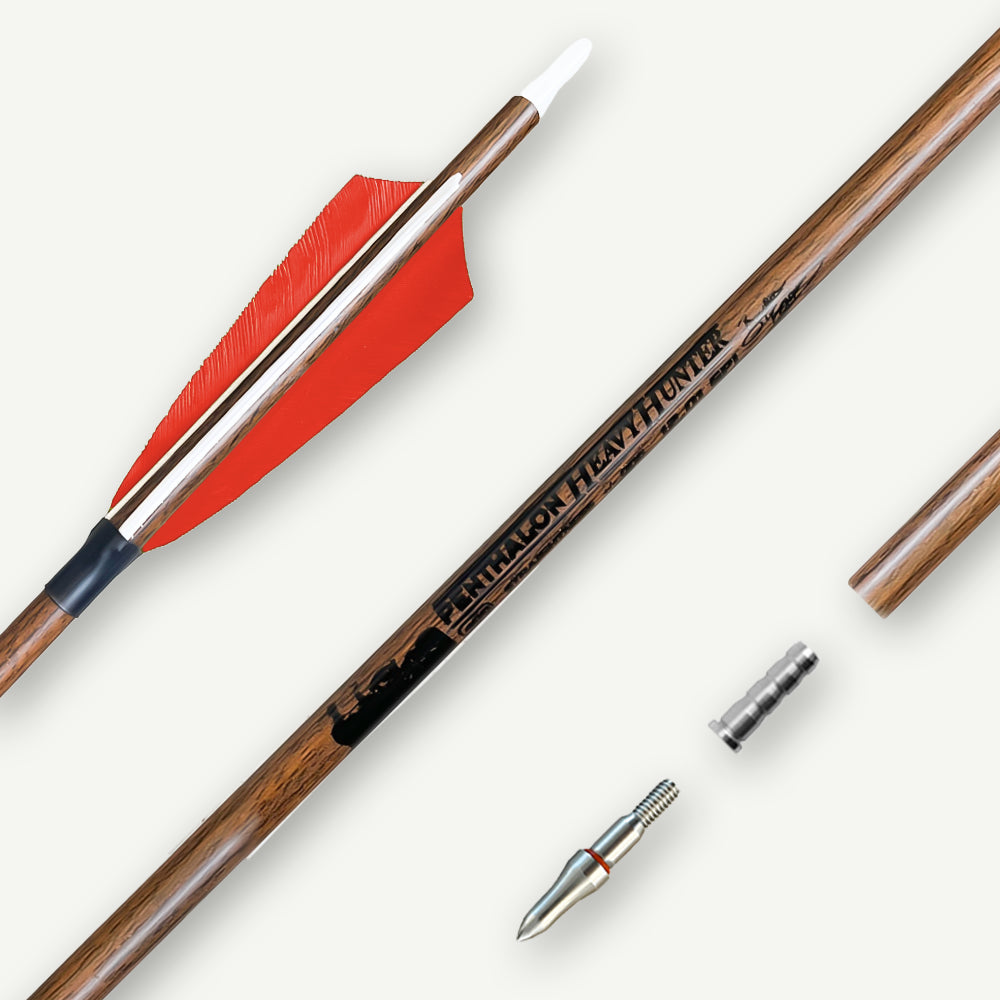 Penthalon Carbonpfeile Heavy Hunter Naturfedern