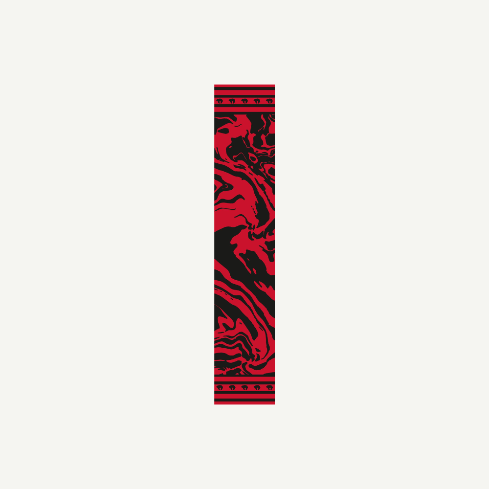 45004 Pfeilcresting Zebra (Stück) schwarz - rot