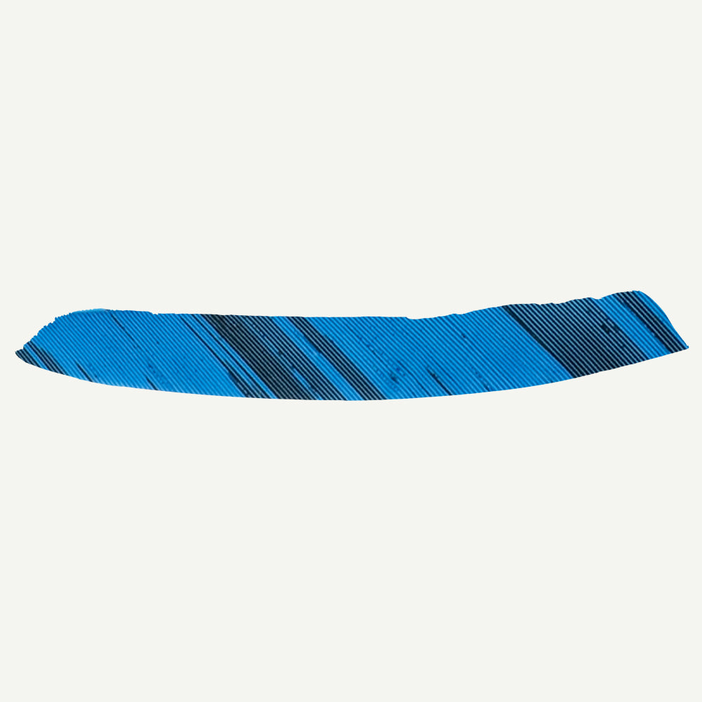101177 Feder RW Volle Länge camo blau schwarz