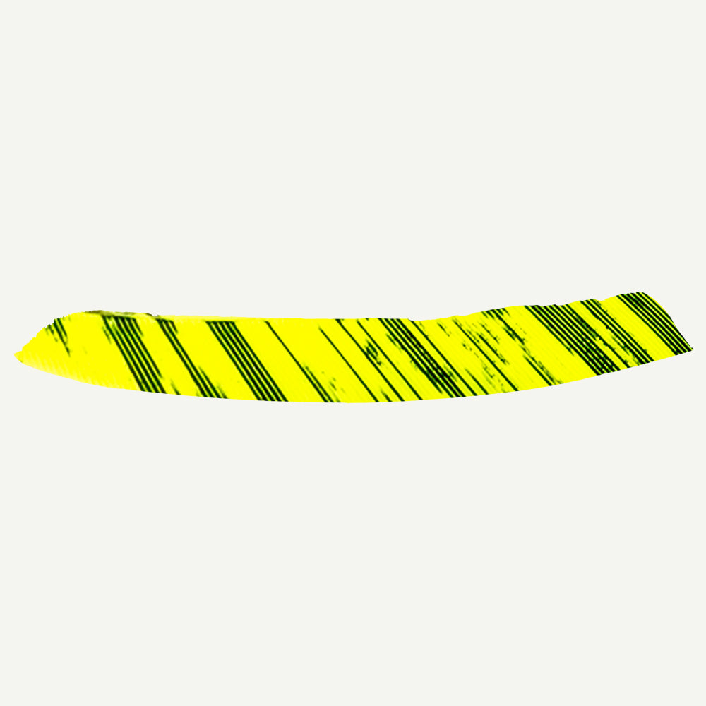 101177 Feder RW Volle Länge camo flo. gelb schwarz